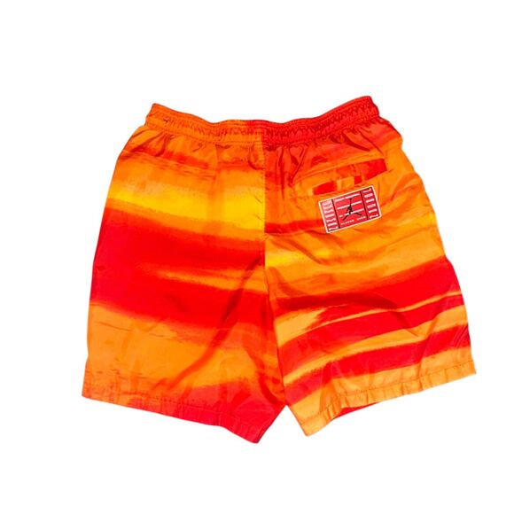 Jordan Vintage Rare Retro AJ1 Legacy Club Woven Shorts Nylon Orange Large - Picture 10 of 10